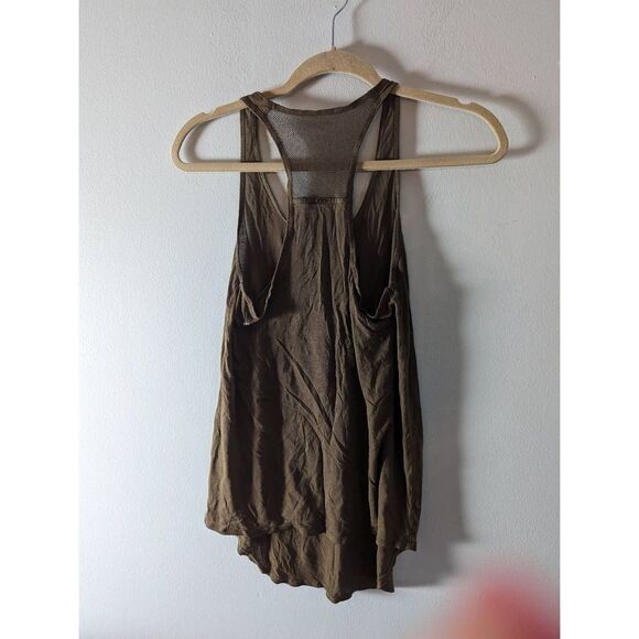 9/15 Exclusively For Saks Fifth Avenue 'Olive Green' Scoopneck Tank Size Small - Picture 4 of 5
